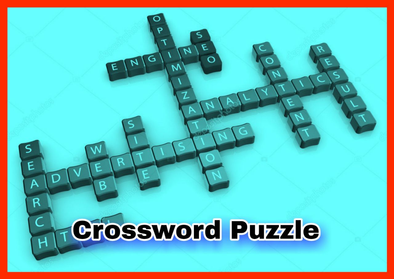 Colorful Crossword Puzzle Illustration